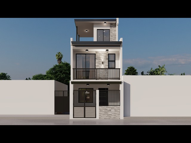 3 Storey Modern House Design 3 Bedroom