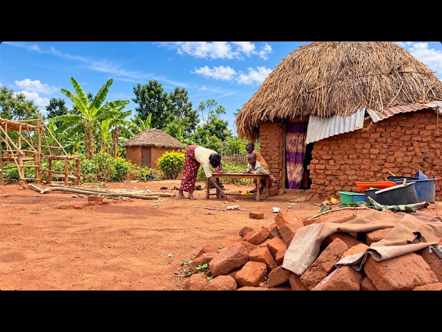 Building a New Home for Our Ducks 🦆 & Making Delicious Banana Pancakes in Our African Village ❤️