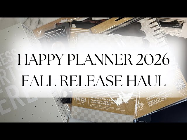 Happy Planner 2026 Fall Release | Unboxing & Flip-Through’s | Folio System & Accessories