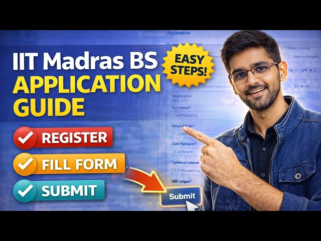 How to Fill IIT Madras BS Form 2026 | Full Process for Beginners
