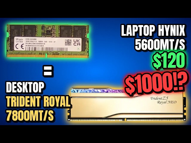 DDR5 Laptop to Desktop MAX OVERCLOCK!!