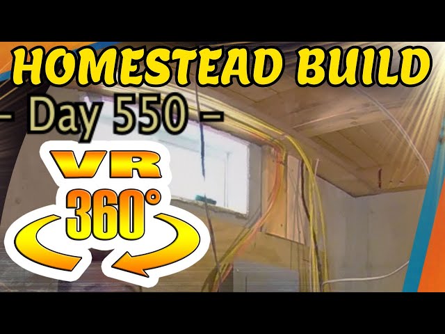Homestead Building - Running Wires to the Breaker Box