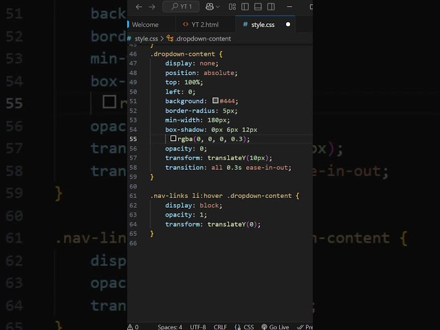 Navbar with Dropdown | HTML CSS JavaScript