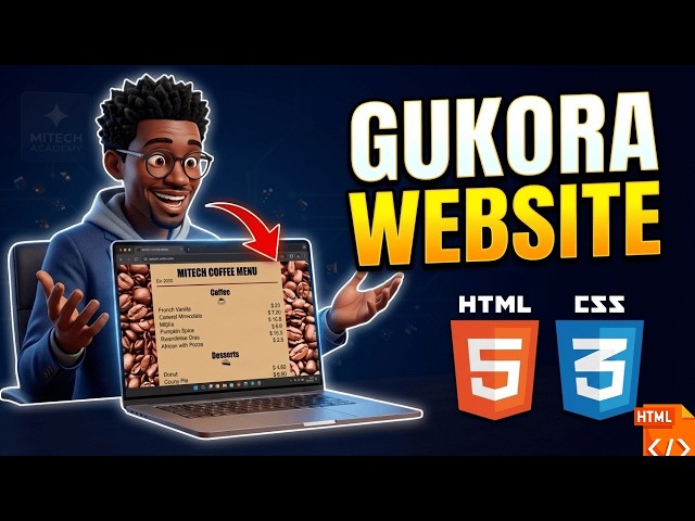 Uko Wakora Website Ya Restaurant Menu Muri HTML & CSS (Step-by-Step) | Kwiga Web development
