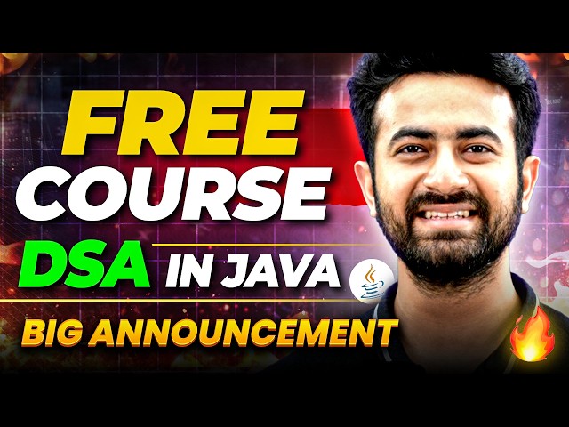 DSA in Java Free Course | Complete Data Structures and Algorithms Series Announcement