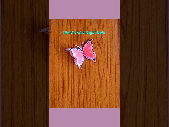 How to make butterfly 🦋 using paper / easy Butterfly / #shorts