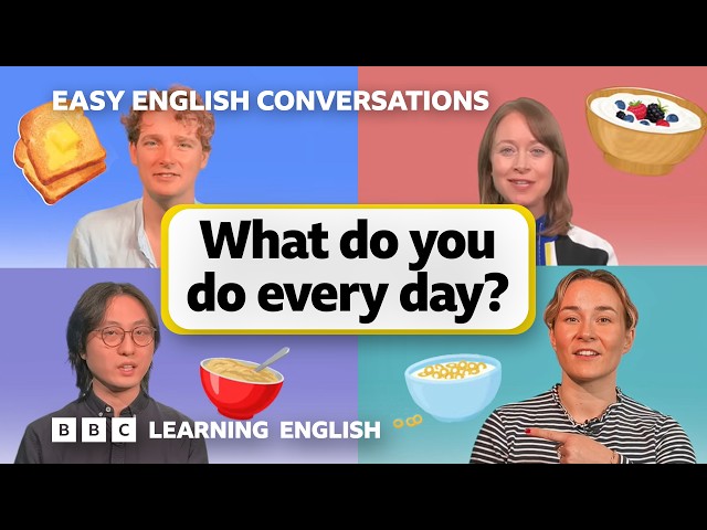 How to talk about your daily routine: Easy English Conversations 💬 Episode 4