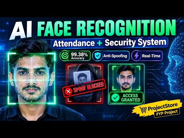 AI Face Recognition Attendance System | Anti-Spoofing | FYP Project