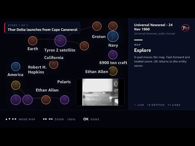 Trace — a live knowledge graph of what you are watching | Fire TV + AWS hackathon explainer