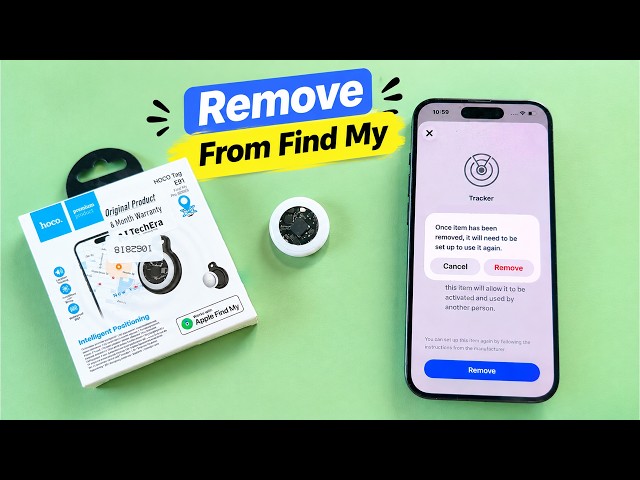 How to Unpair HOCO TAG E91 from Find My iPhone