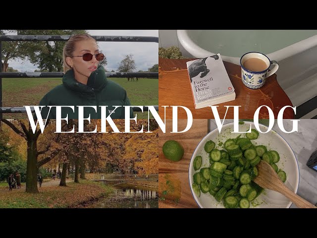home vlog: cozy fall weekend, q&a, cooking, friends etc!
