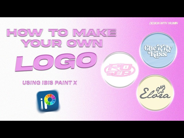 How to Make 3 Different Logo Designs in Ibis Paint X! ✨