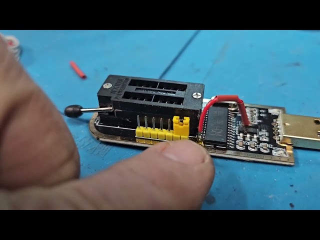 CH341A EEprom programmer and hacker board for cheap.  For under a 10 dollars.