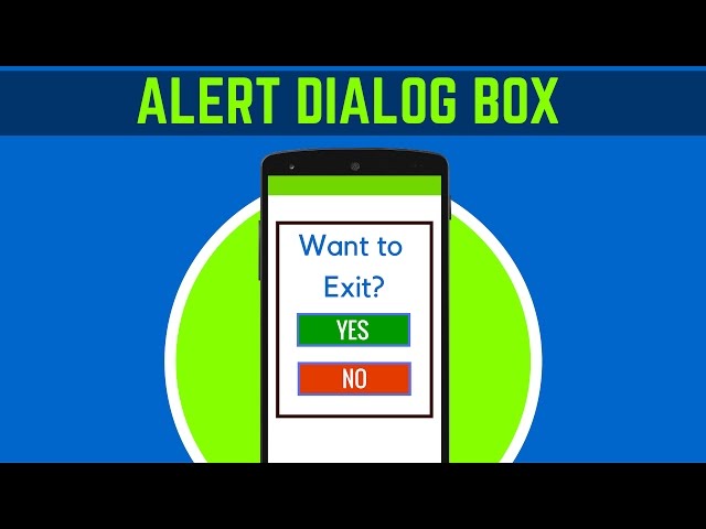 33 . ALERT DIALOG BOX TUTORIAL | ANDROID TUTORIALS FOR BEGINNERS