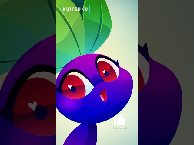 Kuitsuku Draws Oddish in Illustrator Ipad Pro