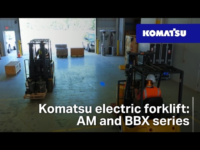 Komatsu AM50 and BBX50 electric forklifts: powering productivity