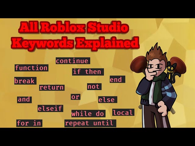 All Roblox/Lua Keywords Explained in Depth