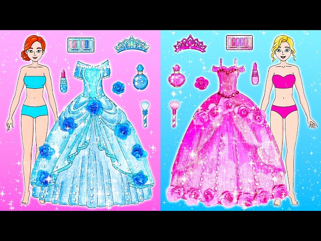 ✨ Slime Sam's Magical Dress Challenge! Two Princesses, Two Stunning Looks! 👑
