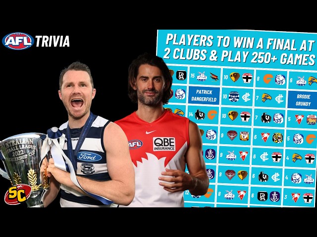 Can You Name the AFL Players Who've Won Finals at 2 Clubs?