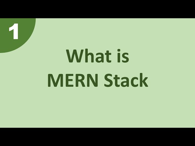 What is MERN Stack