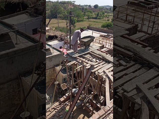 Lenter Machine working #lentermachine #concretemixer #constructionbuilding #liftconcrete #building