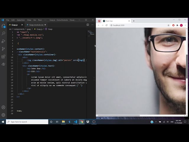 How To Code  Vertical Carousel Animation in React.js with Greensock (GSAP)