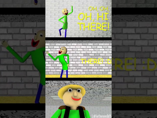 Baldi You're Mine Animation Comparison V2 #baldisbasics #shorts