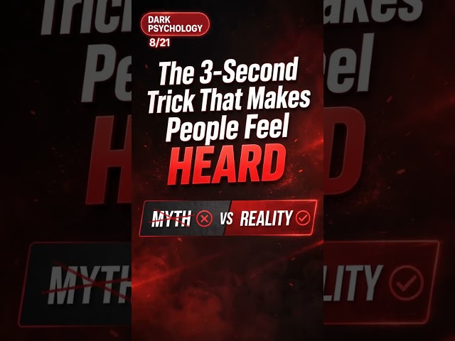 The 3-Second Trick That Makes People Feel Heard
