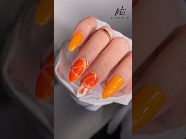 Orange Nails with a Twist | Adding Some Glow In The Dark to Your Nails 🍊✨