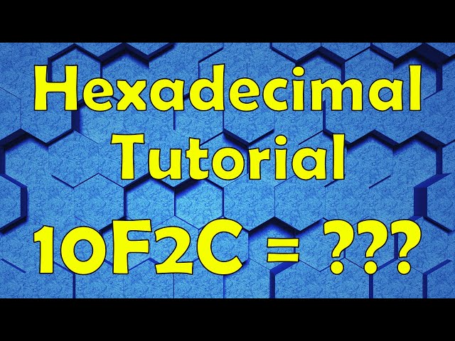 Read and Write in Hexadecimal, The Easy Way!