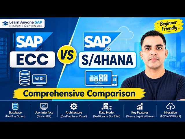 SAP-S/4HANA vs SAP ECC| What Is the Difference | Complete Beginner Guide