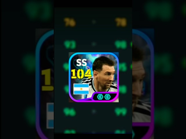Messi 104 training in efootball 2027 #efootball2027
