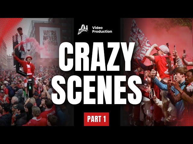 CRAZY SCENES in Liverpool as LFC Fans Celebrate Premier League Glory! | Part 1