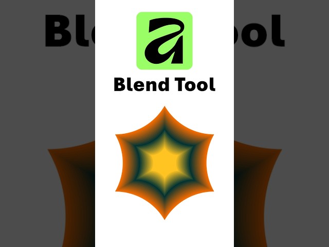 Affinity Canva Blend Tool - Blending Shapes #canva #shorts