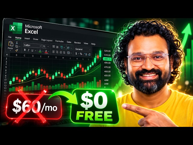 Build Live Candlestick Charts in Excel (Full Guide)