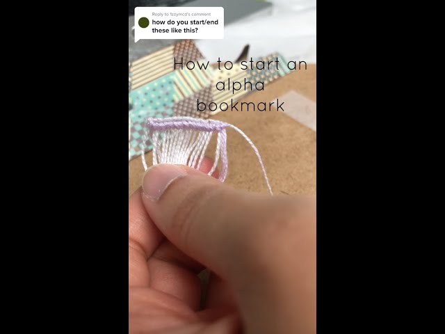 How to start an alpha pattern bookmark