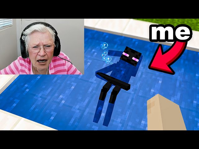 Hiding as Mobs To Fool Grandma in Minecraft