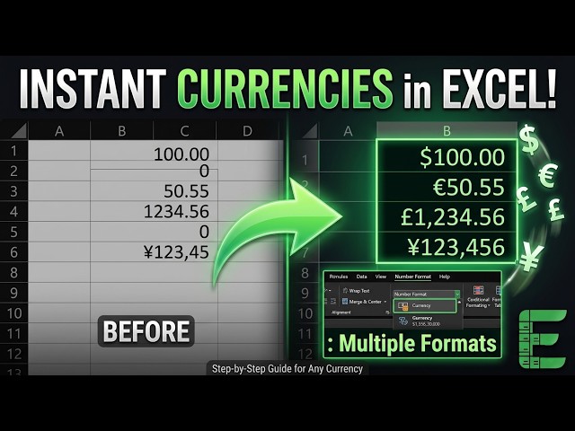 How to Format Currencies in Excel INSTANTLY (Step-by-Step Guide)