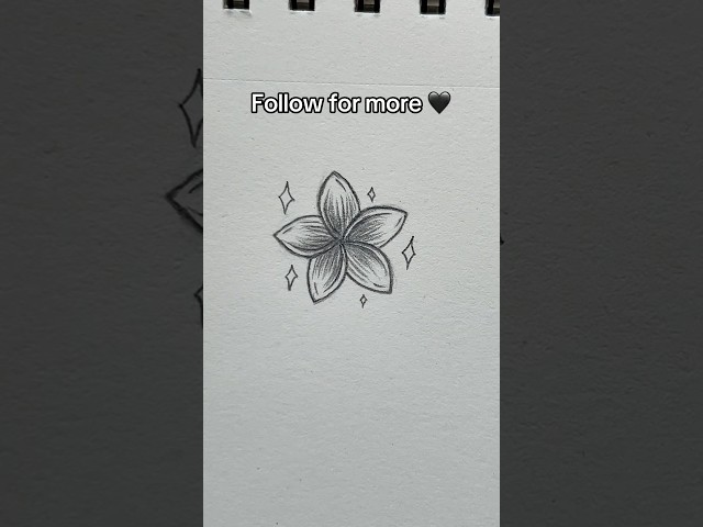 Easy Flower Drawing Tutorial ✨ #drawing #howtodraw #easydrawing #arttutorial #shortvideo #shorts