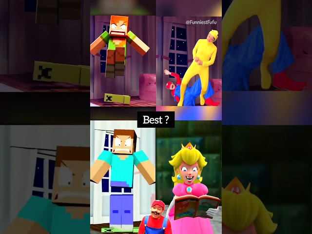 Minecraft Mario Animation meme.. #minecraft #mario #animation