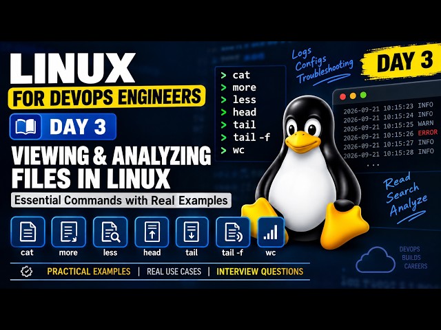 Linux for DevOps Engineers | Reading & Analyzing Files | Day 3