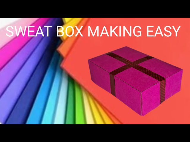 Sweet Box Making Easy! how to make paper box! मिठाई का डिब्बा कैसे बनाए