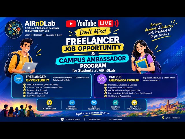 JOB opportunities in AIRNDLAB #ai #aijobs #airndlab 