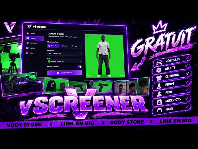FREE FiveM Green Script Screener, Barber, Tattoo, Clothing, Cars, Peds, Props, Mugshots, Standalone