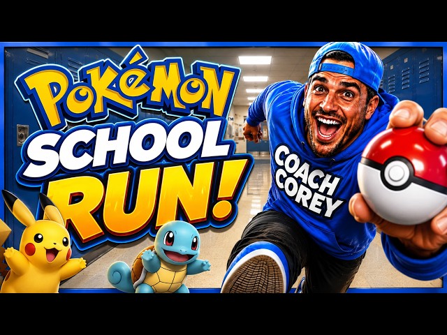 The Pokemon School Run! - Brain Break - Interactive Game for Kids