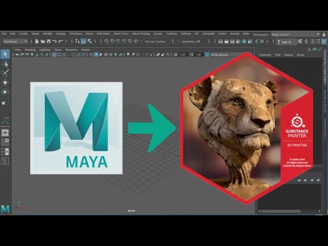 Maya to Substance Painter [Export and Paint] | Rees3D.com