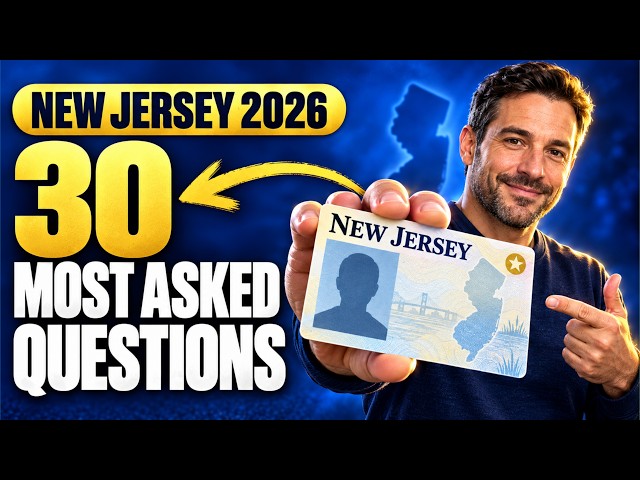 New Jersey Driver's Test 2026 — 30 Most Asked Questions