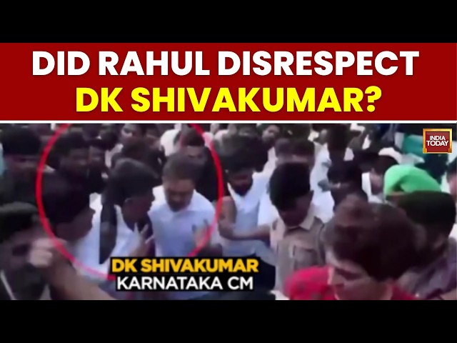 Rahul Gandhi's Viral Videos Trigger BJP Attack Over DK Shivakumar, Party Workers | India Today