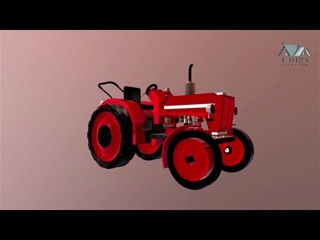 Tractor Modeling Part 2 - 3D Modeling - 3ds max - 3 Dips Creation