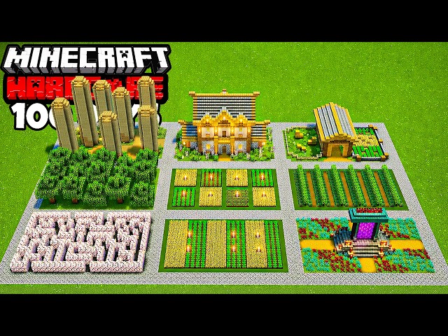 I Survived 100 Days In SUPERFLAT Minecraft Hardcore